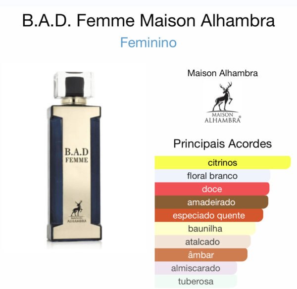 B.A.D FEMME BY MAISON ALHAMBRA EAU DE PARFUM - Image 2