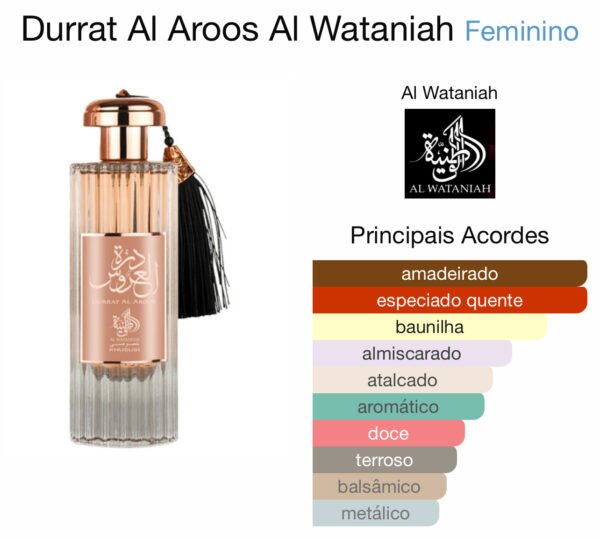 Perfume Al Wataniah Durrat Al Aroos Arabe - Feminino 85ml - Image 2