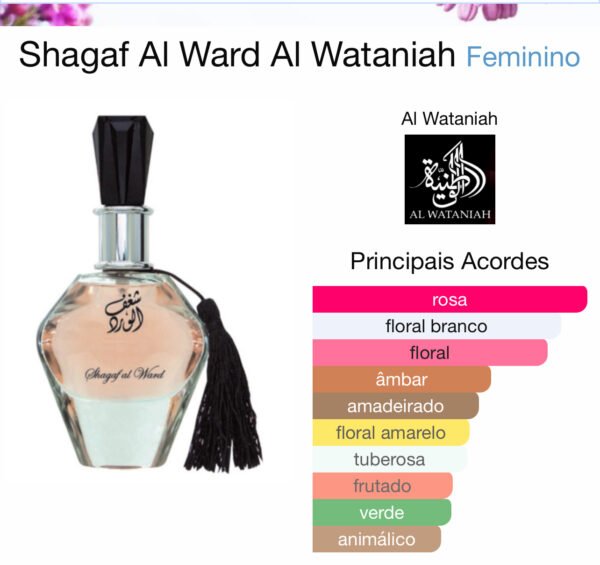 Perfume Al Wataniah Shagaf Al Ward Feminino 100ml - Image 2
