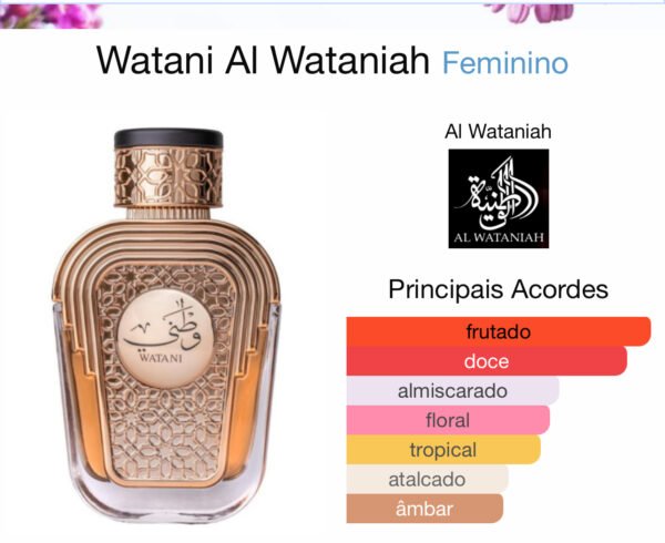 Perfume Al Wataniah Watani Arabe Feminino 100ml - Image 2