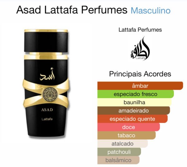 Asad Lattafa Eau de Parfum - Perfume Árabe Masculino 100ml - Image 2